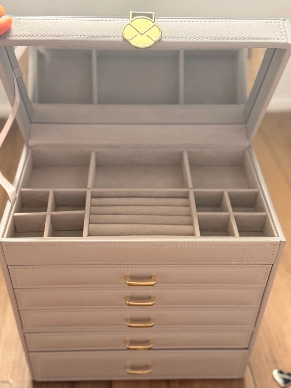 6 Layer Large Jewelry Box - Jewelry Holder Organizer, Jewelry Organizer
